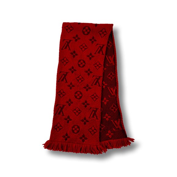 Louis Vuitton Rubis Logomania Thermal Wool Scarf - Picture 1 of 11